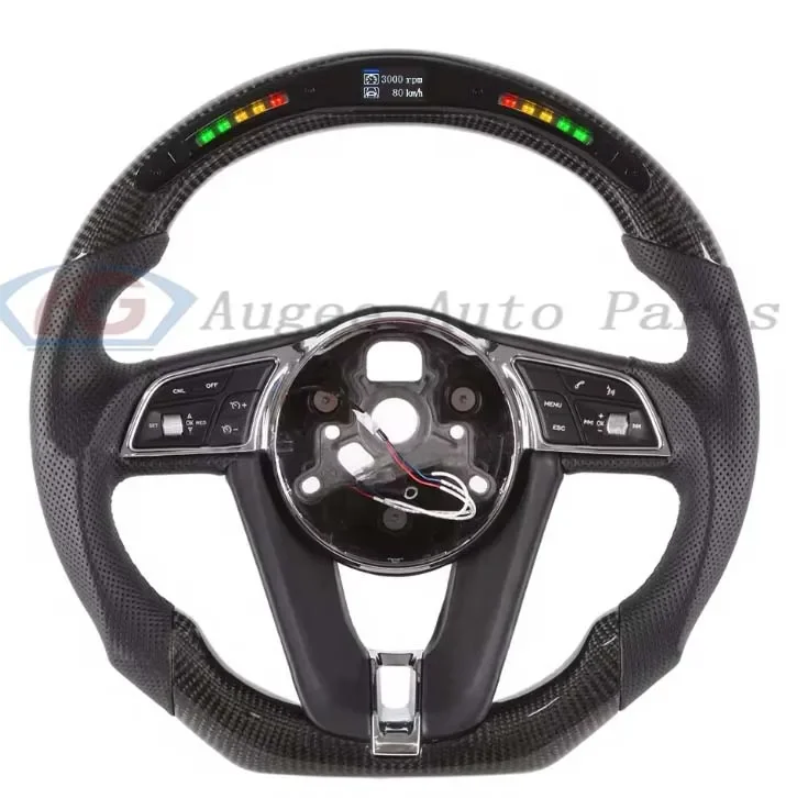 

New Model Steering Wheel Suitable for Luxury Car Continental GT Mulsanne with Alcantara Perforated Flat Leather LED Display