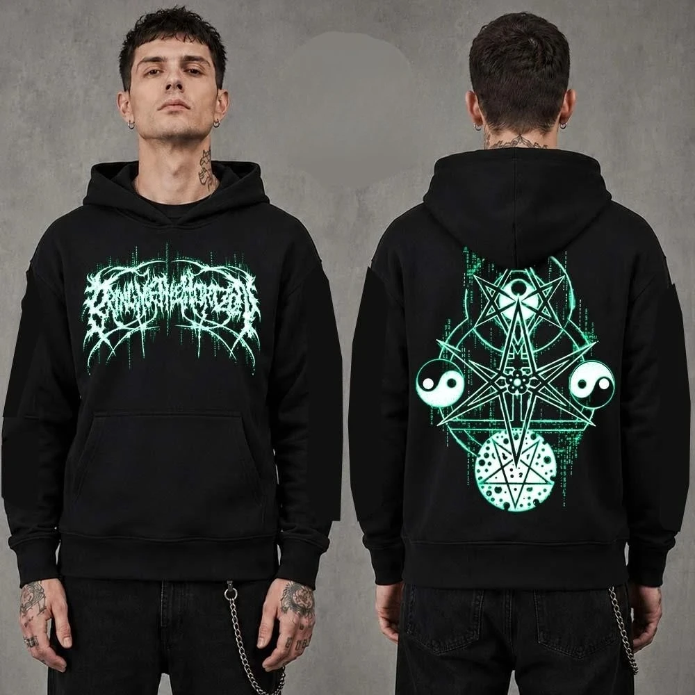 BMTH Bring Me The Horizon 2026 Canadian Ascension Program Tour Hoodie Gothic Metal Band Front Back Print Unisex Casual Tee