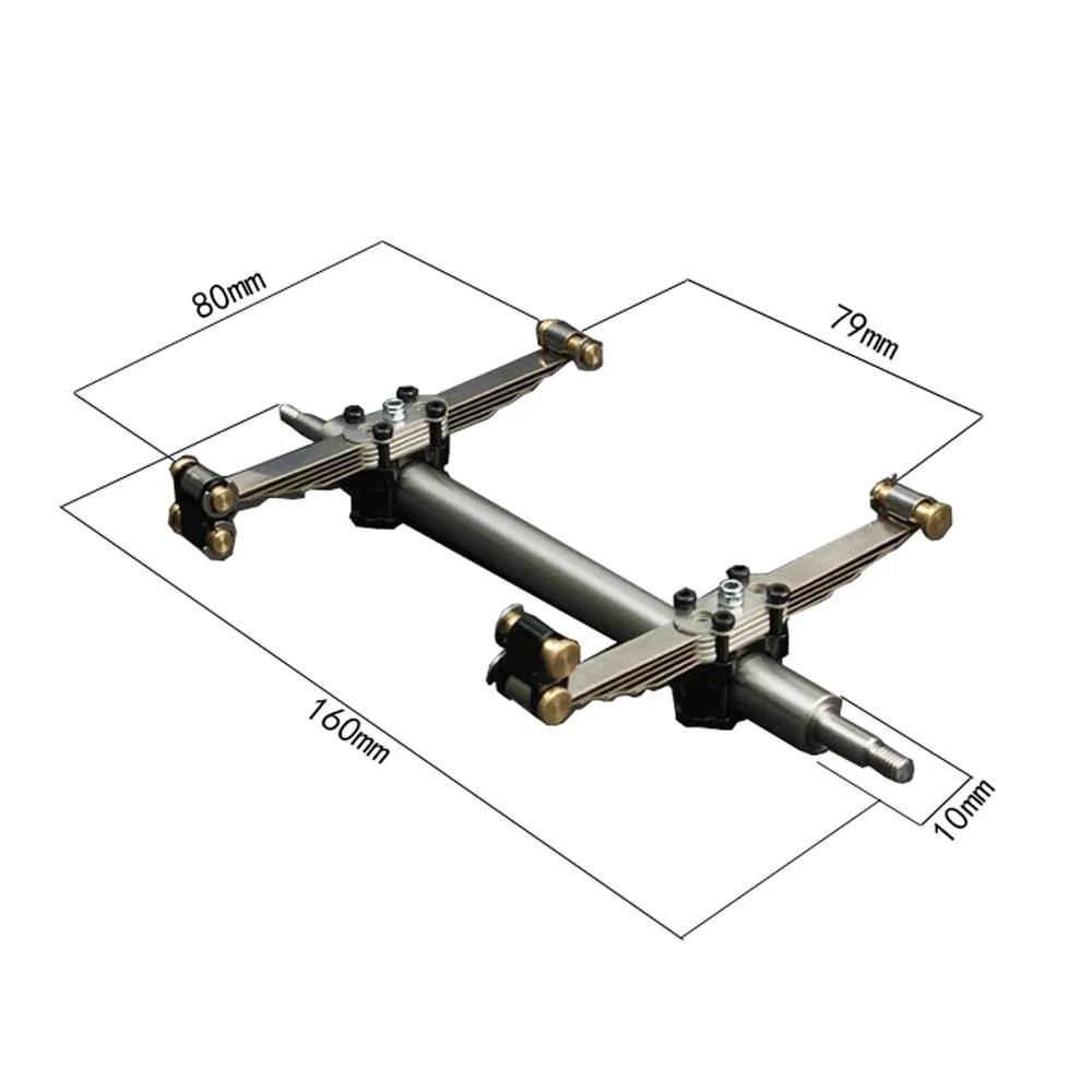 LESU X-8014-A 1/14 RC truck engineering trailer small wheel suspension (including axle) Tamiya trailer container DIY modificatio