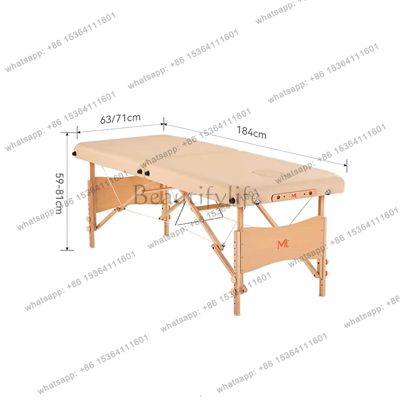 Professional Folding Massage Table Portable Design Lightweight Trendy Massage Bed Modern