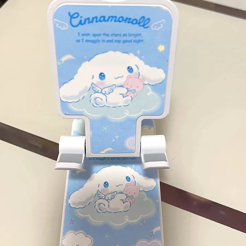 Kawaii Sanrioed Mijn Melodie Cinnamoroll Bureau Mobiele Telefoon Houder Opvouwbare Draagbare Mobiele Telefoon Stand Tablet Ondersteuning Voor Ipad Iphone