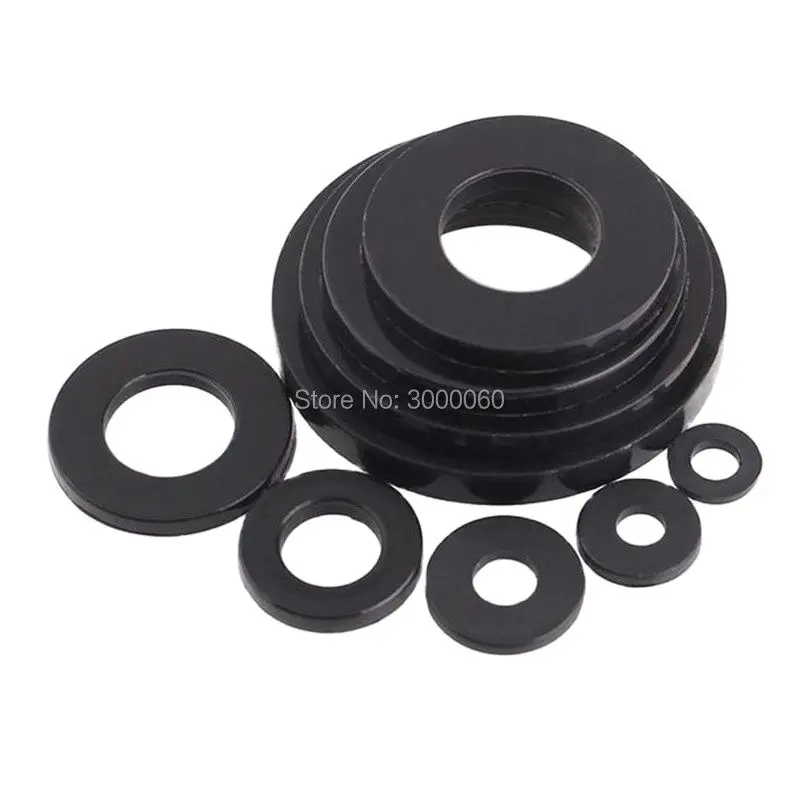 DIN125 All Size Of Black Nylon Flat Washer Gasket 300pcs/Bag