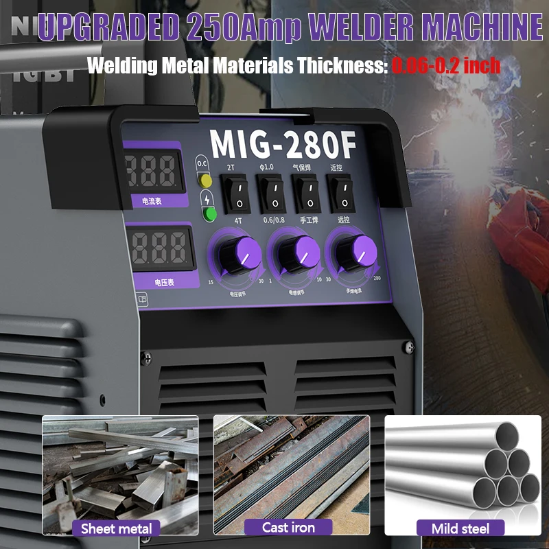 COROTC High Efficiency 250A MIG Welder 380V Fast Speed 85% Machine with Wire Feeder High Quality Assurance New Condition