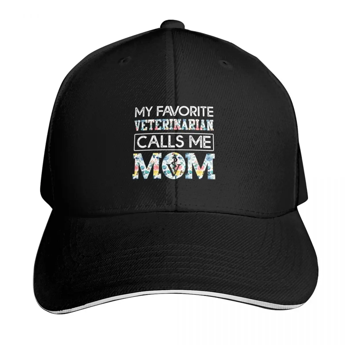 my favorite Veterinarian calls me mom Baseball Cap Low Profile Unstructured Unisex for Men Women Outdoor Golf Running Hiking