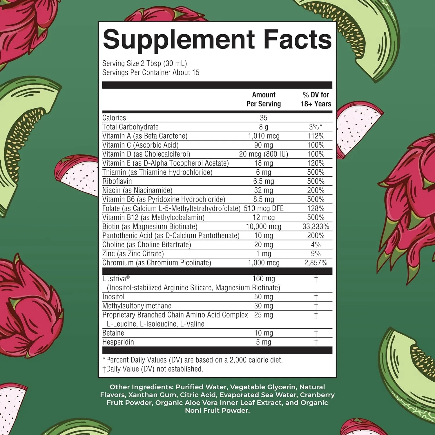 Liquid Morning Multivitamin + Hair Growth - Support Energy Metabolism, Nervous System, Promote Hair Growth, and Improve Immunity
