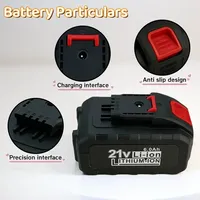 21V Universal Lithium Battery Cordless Rechargeable Worx Battery,Replace 36VF 48VF 88VF Impact Drill Electric Chainsaw Battery