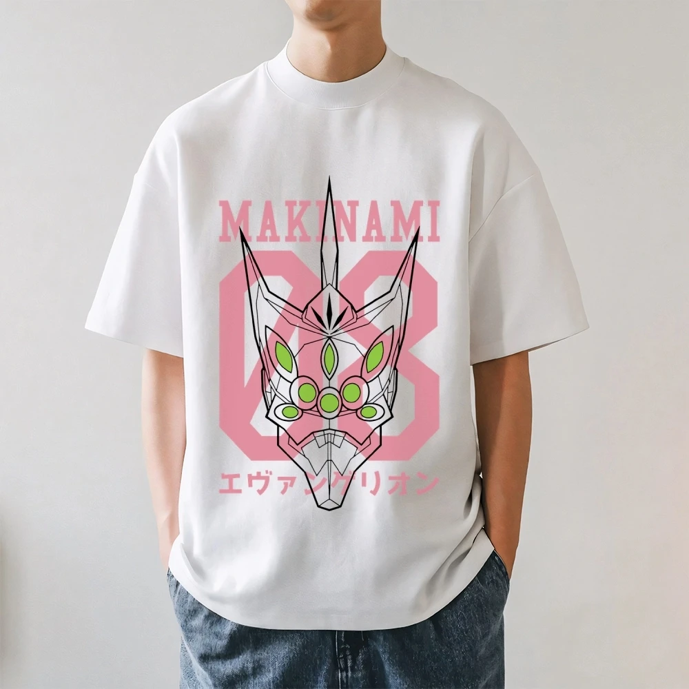 2026 New Evangelion 08 Japanese Style Classic Tee High-quality Streetwear T-Shirts Suitable for Both Men Women Summer T-shirts