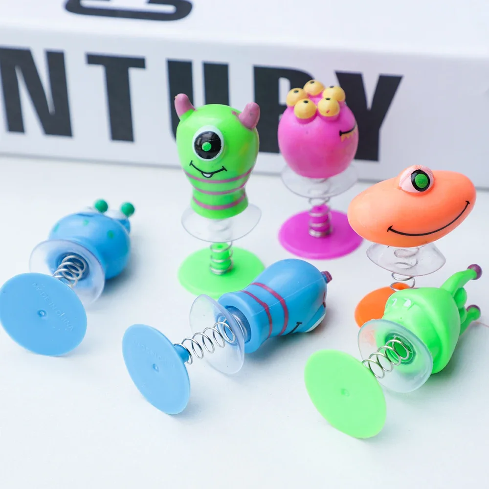 Cartoon Monster Jumping Dolls for Kids, Birthday Party Favors, Baby Boys, Girls Pinata Fillers, Gift Bag,  6 Pcs