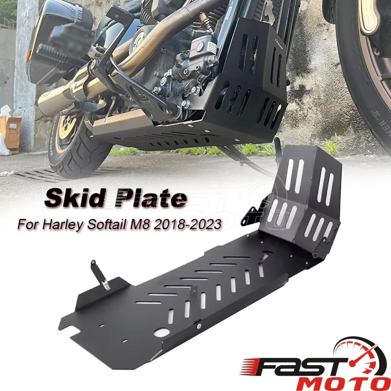 For Harley Softail 18-UP Low Rider FXLR FXLRST Heritage Breakout Deluxe Skid Plate Engine Plates Guard Chassis Covers Protector