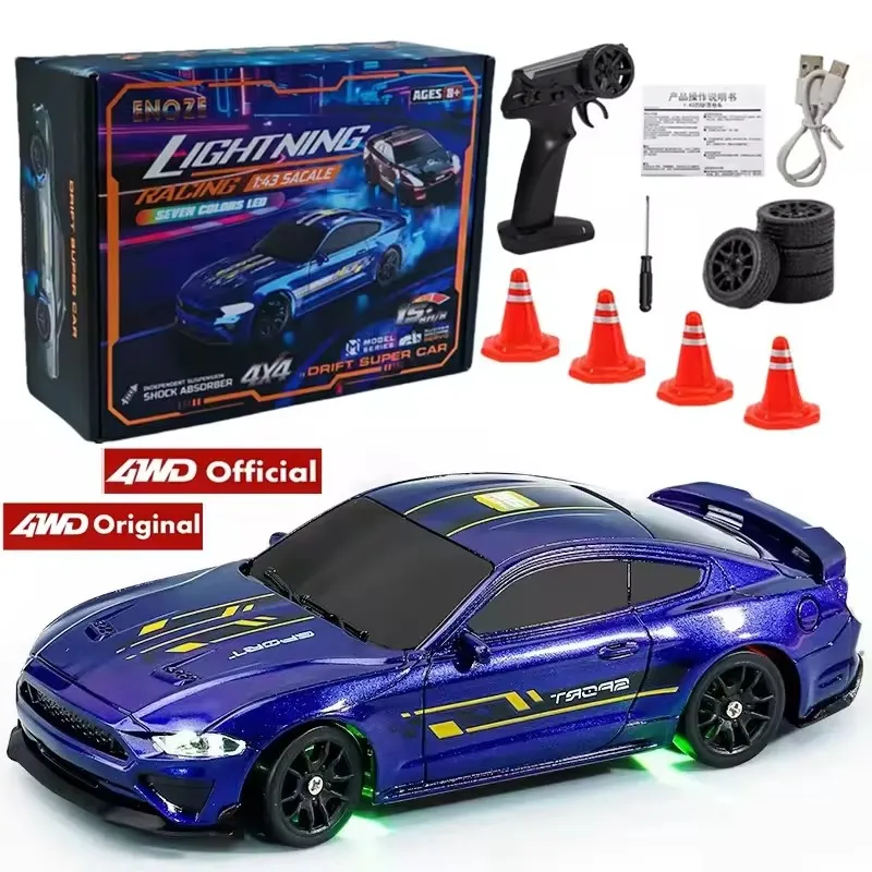 1/64 2.4G Hoge snelheid Drift Rc Auto 4WD Afstandsbediening Auto Vierwielaandrijving Radiogestuurde Mini RTR Racing model Jongen Speelgoed Gift