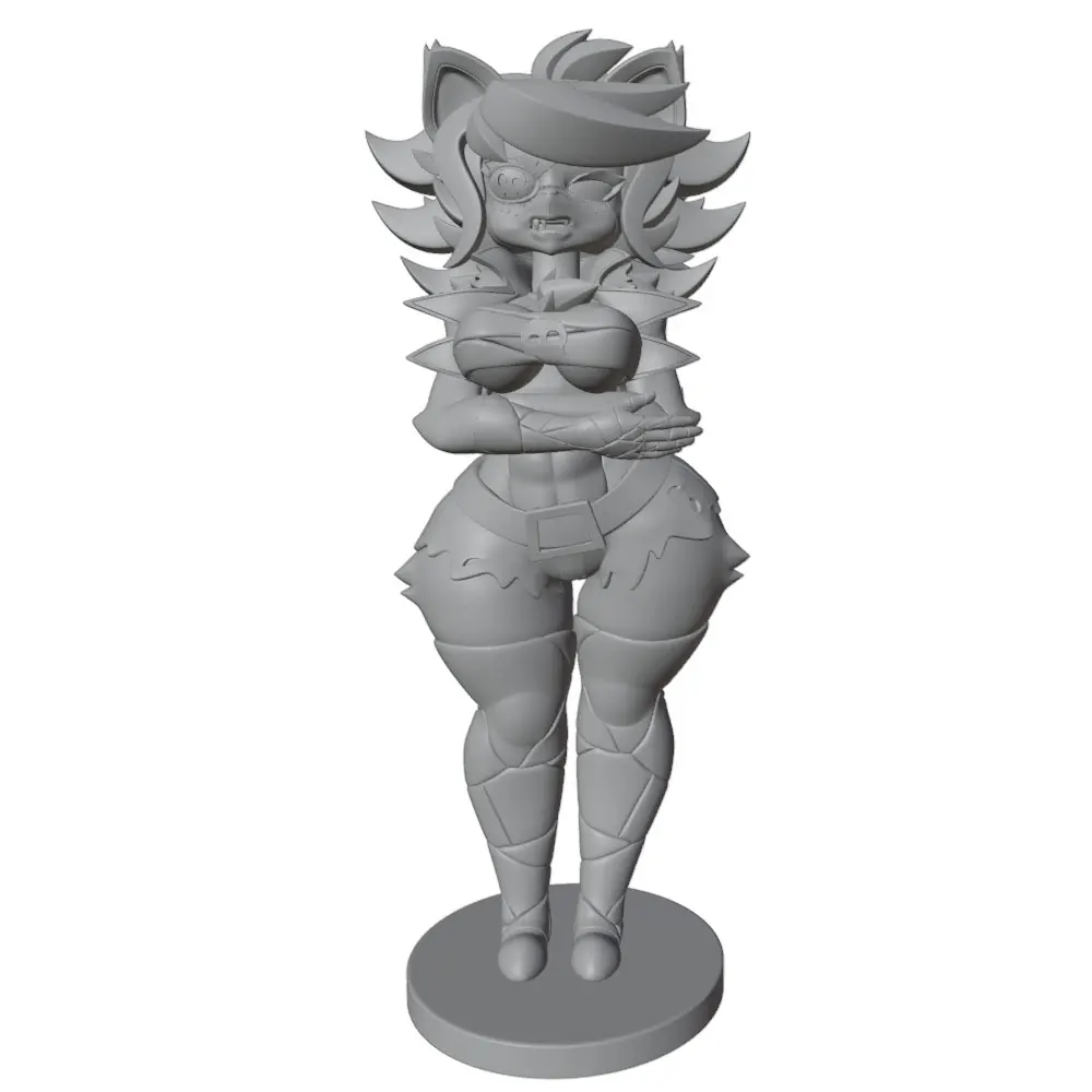1/24=75mm--1/8=250mm Anime Character Statue GK Miniature 3D Printed Gray Model Figurine DIY Doll Model Unassembled And Unpainted