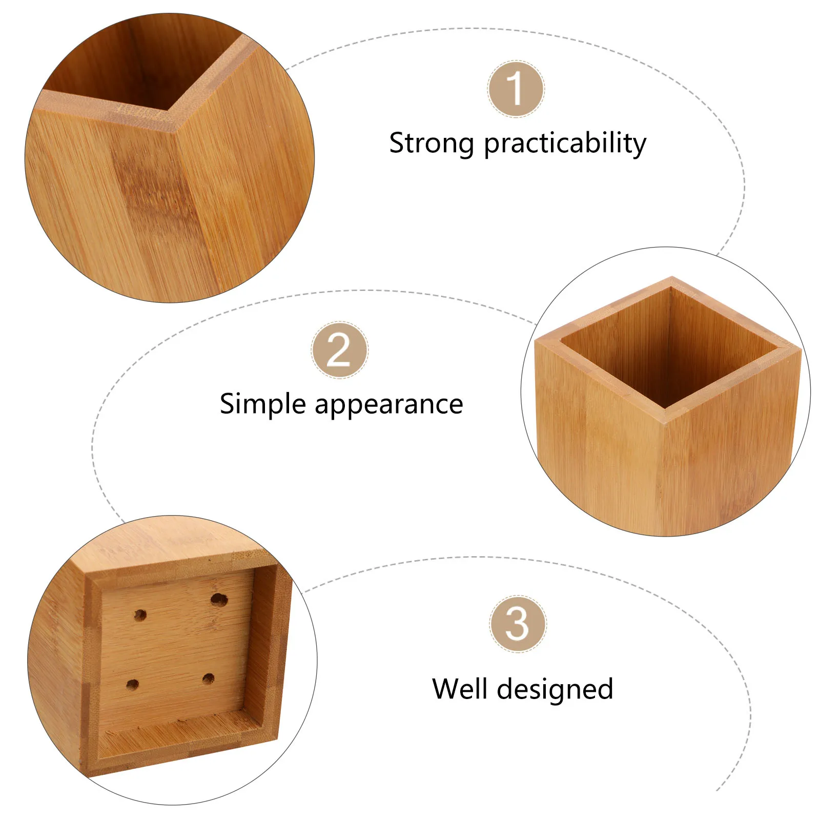 

Bamboo Kitchen Utensil Holder Bamboo Utensil Holder Chopstick Container Chopstick Storage Box Kitchen Chopstick Holder