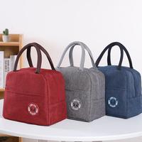Handheld Insulated Bag Waterproof Fresh Aluminium Foil Bento Box Student Bento Bag Travel Home Storage Bag