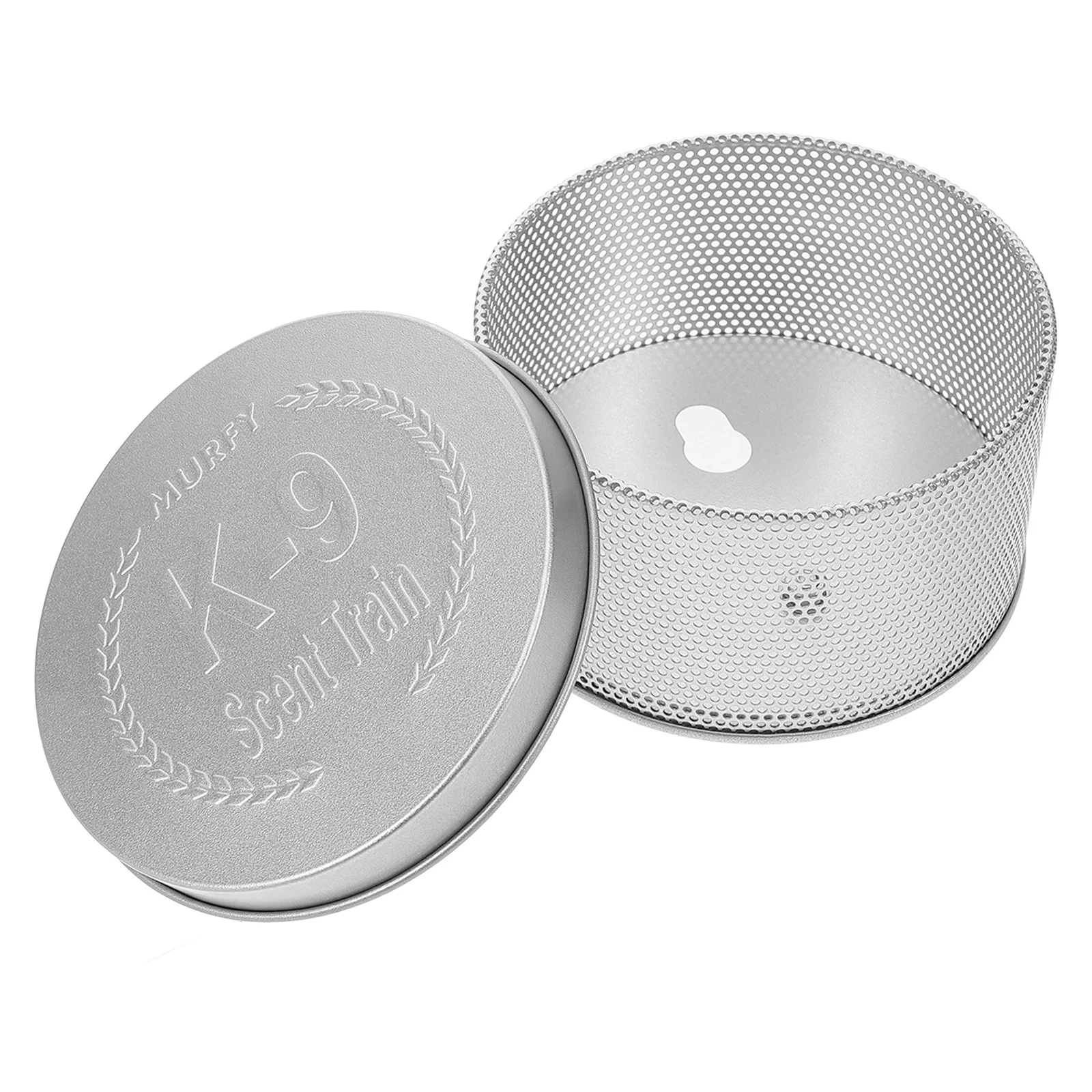 

Dog Scent Training Case Heavy Duty Metal Odor Training Box Compact Scenting Tool for Puppy and Adult Dog Nose Work Drills