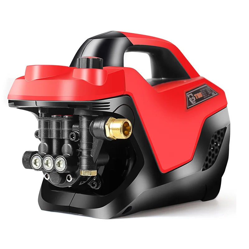 

High pressure car washing machine household 220V automatic portable brush car pump high power cleaning machine strong water gun