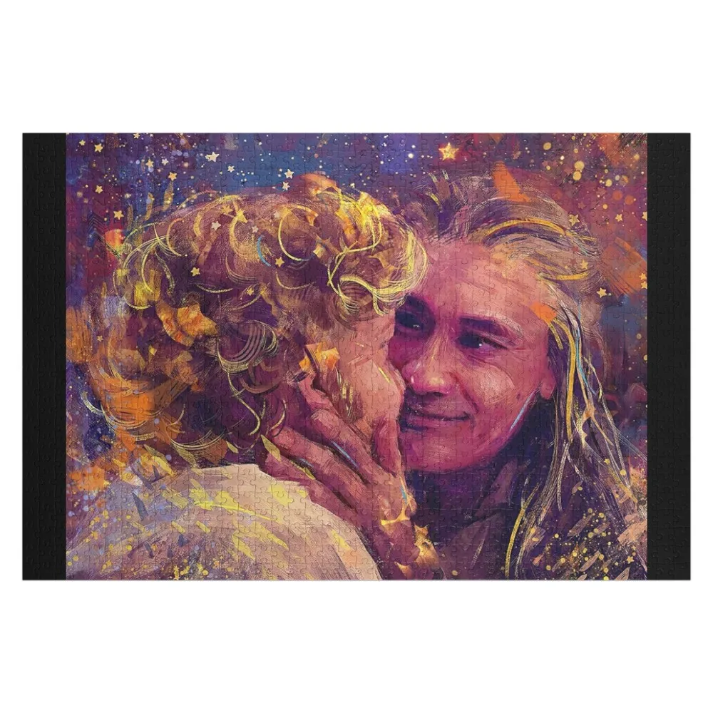 

Пазл-головоломка из дерева с изображением флага, символизирующего смерть, и черноусого персонажа, любящего искусство, для взрослых и детей, 2022, персонализированный подарок с фотографией