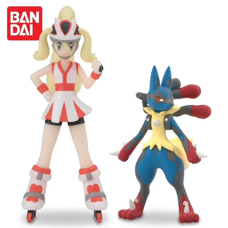 figurine-d'action-bandai-originale-pokemon-lucario-korrina-modele-de-poupee-tout-neuf-en-boite-jouets-de-personnages-d'anime-en-stock