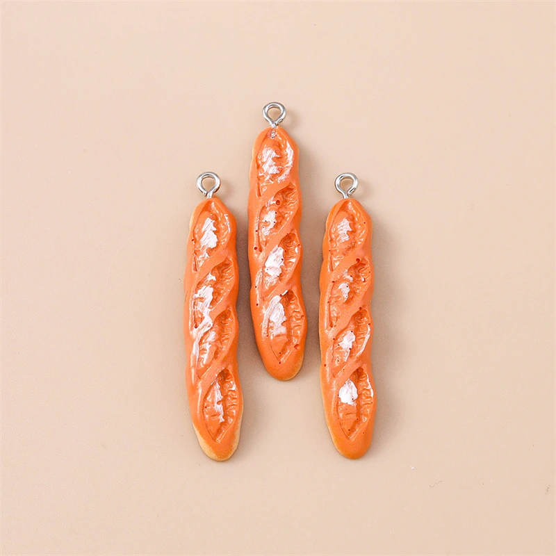 20 Stück niedliche, gemischte Anhänger in Form von Lebensmitteln und Brot aus Harz zum Basteln von Halsketten, Ohrringen, Armbändern, für DIY-Handarbeiten und als Schmuckzubehör. – Detail 19