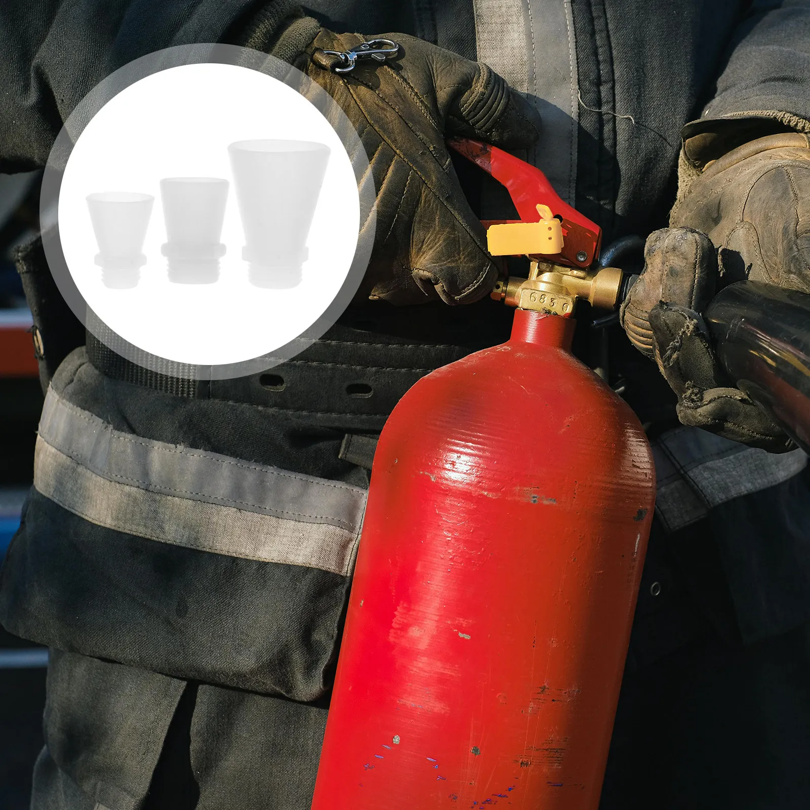 

30 Pcs Fire Equipment Nozzle Fireman Hose Heavy Duty Extinguisher Part Wide Mouth Dry Chemical Balls Suppression