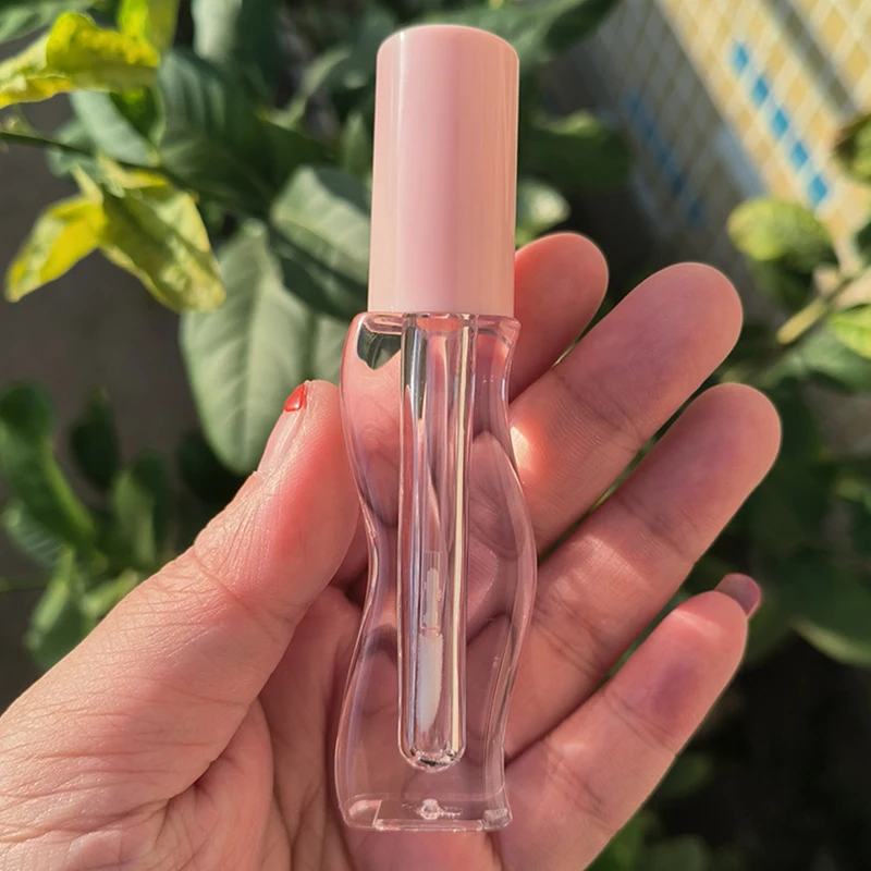 2.5ML Wavy Lines Lip Gloss Tubes Liquid Lipstick Empty Lip Glaze Tube Refillable Cosmetic Packaging Container