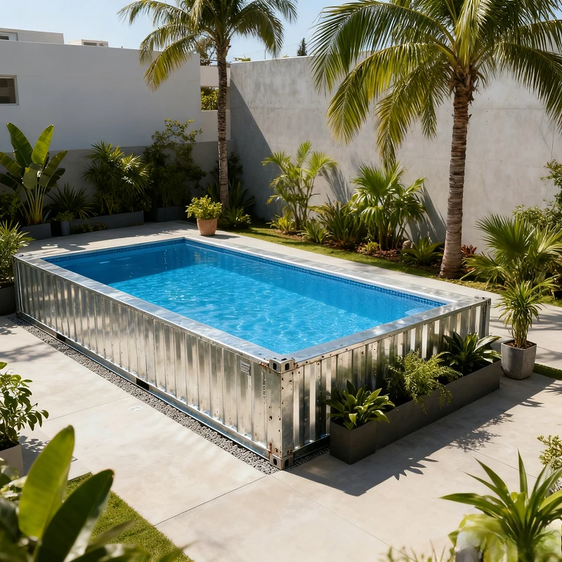

Customizable Freestanding Plug and Play Acrylic Massage Spa Pool Villa Backyard Fiberglass Pool