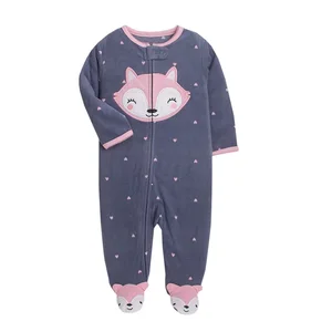 Baby Micro Polar Jumpsuit, Children's Jumpsuit, Heißfuß Overalls, wunderschöner Tierpyjama, Fox-Pyjamas, Herbst, NB, 3-12 m, 2023 8 Hauptverkaufsfuchs -Pyjama - №2