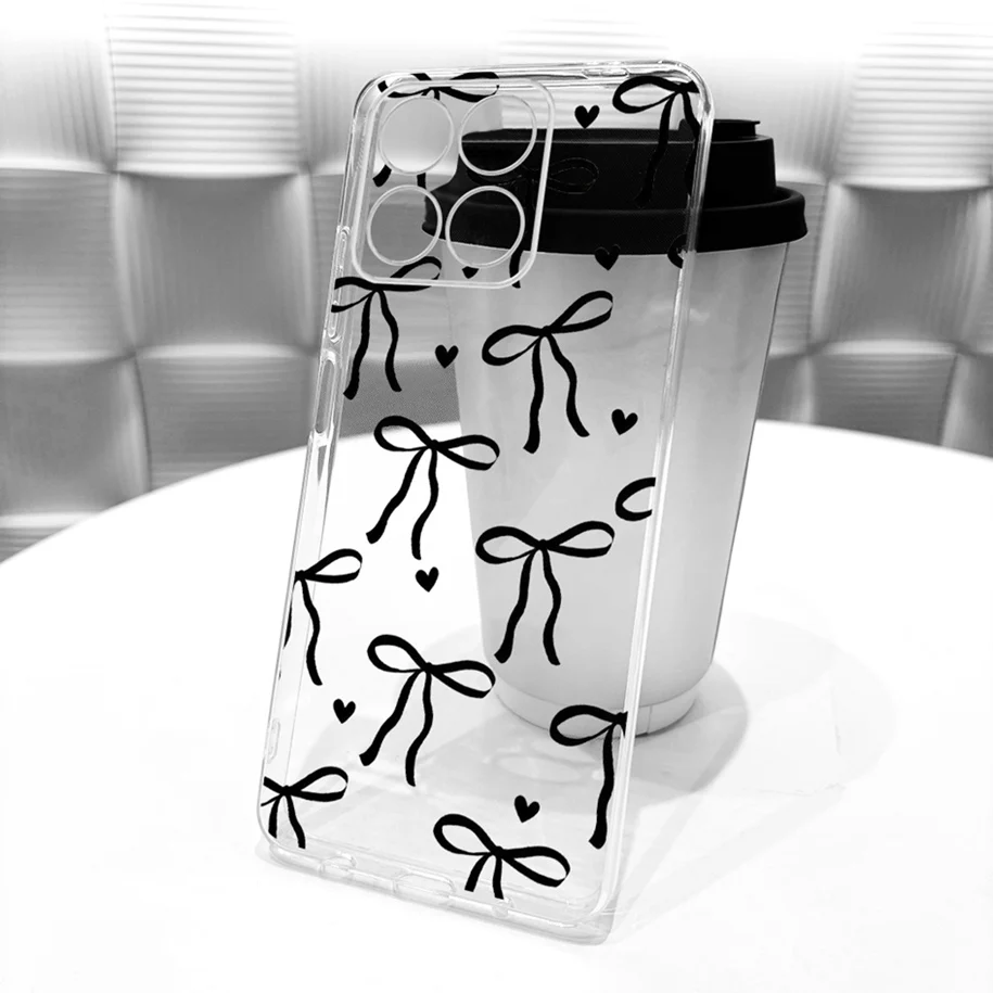 حافظة ذكية لهاتف Honor 200 2025 غطاء حماية جديد من السيليكون الناعم المطلي بالزهور الجميلة لهاتف Honor X7C 200Smart HonorX7c Fundas