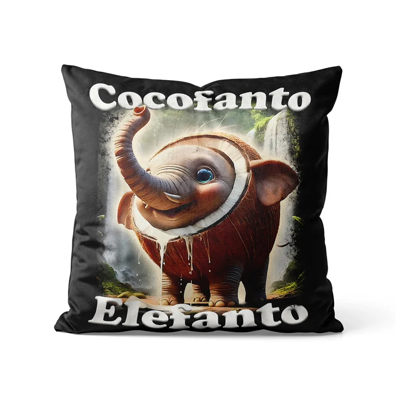 

Gaslight Gatekeep Girlboss Cocofanto Elefanto Italian Brainrot Пледы Наволочки Чехлы Наволочки 45 см x 45 см