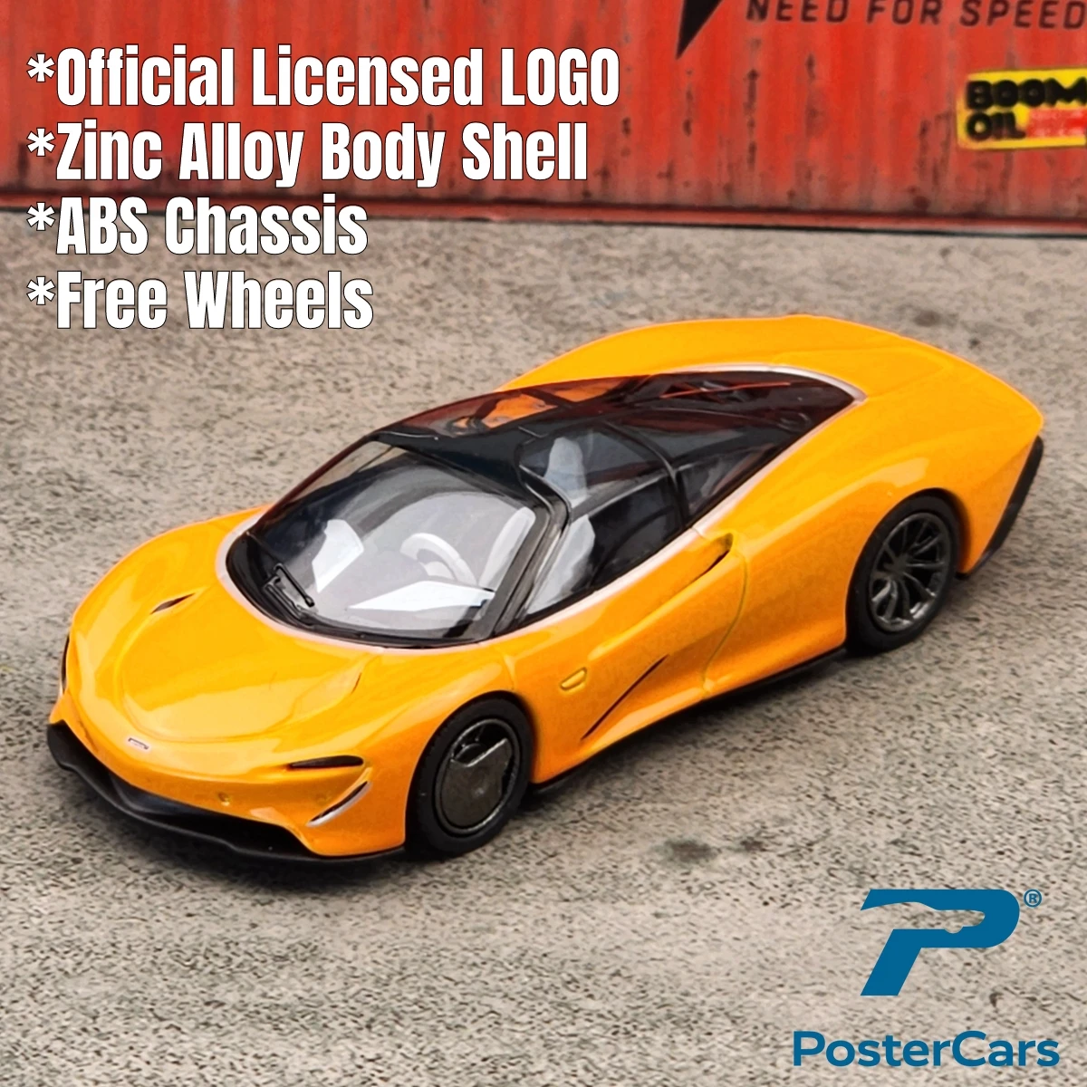 Postercars 1:64 Super Sport Racing Rally Toy Car Model Hypercar League Diecast Vehicle Miniature Free Wheels Display Collection