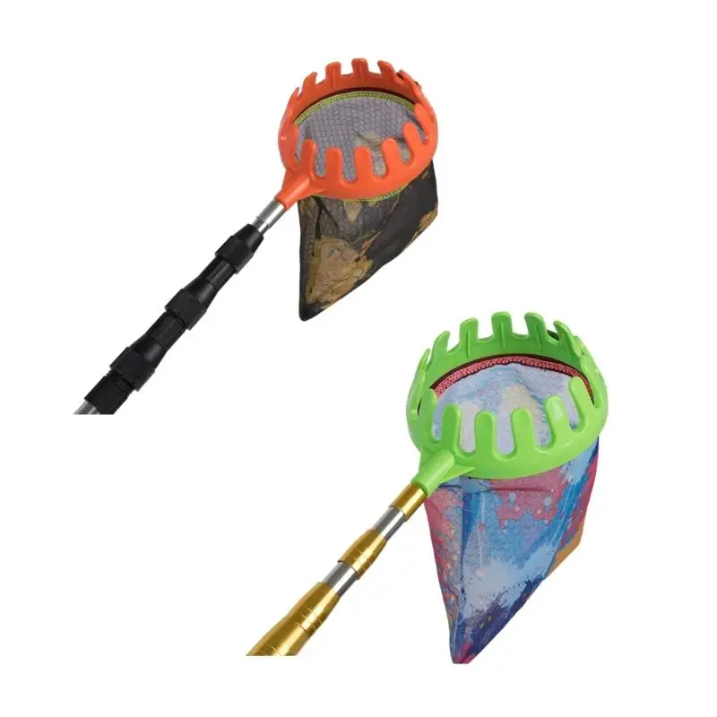 Fruit Harvesting Head with Detachable Net Bag, Threaded Mount Basket, Open Net Design for Garden and Farm Daily Use D2RD