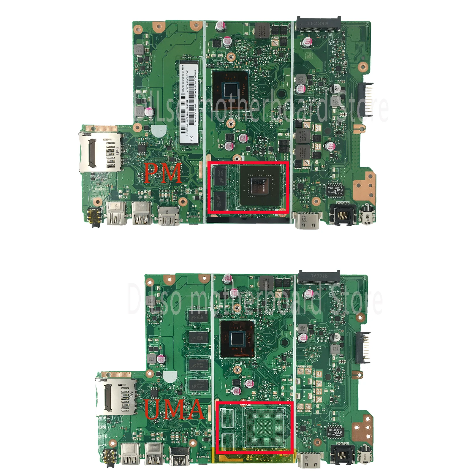 KEFU Mainboard For ASUS A441SC A441SA X441SA X441SC F441S X441S A441S Laptop Motherboard N3050/N3060 N3700/N3710 2GB/4GB-RAM