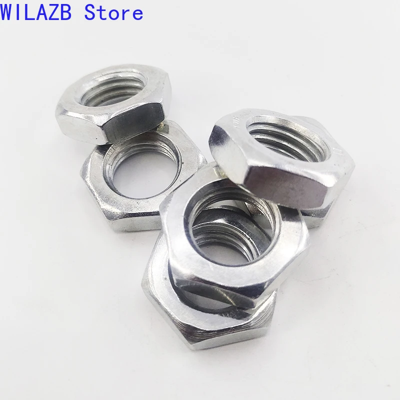 

M6 M8 M10 M12 M14 M16 GB6173 Zinc Plated Black Fine Pitch Thread Steel Flat Hex Hexagon Thin Nut Jam Nuts Bolts and Nuts DIN439
