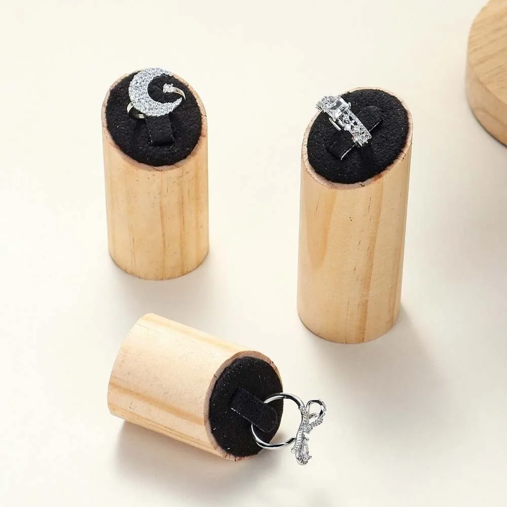 3Pcs/set Vintage Ring Jewelry Display Rack Elegant Premium Desktop Storage Rack Decoration Ornaments Ring Holder