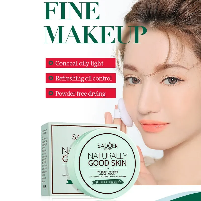 No Sebum Mineral Powder 5g Natural Makeup Face Oil Control  Smooth Repair Concealer Original  Cosmetics