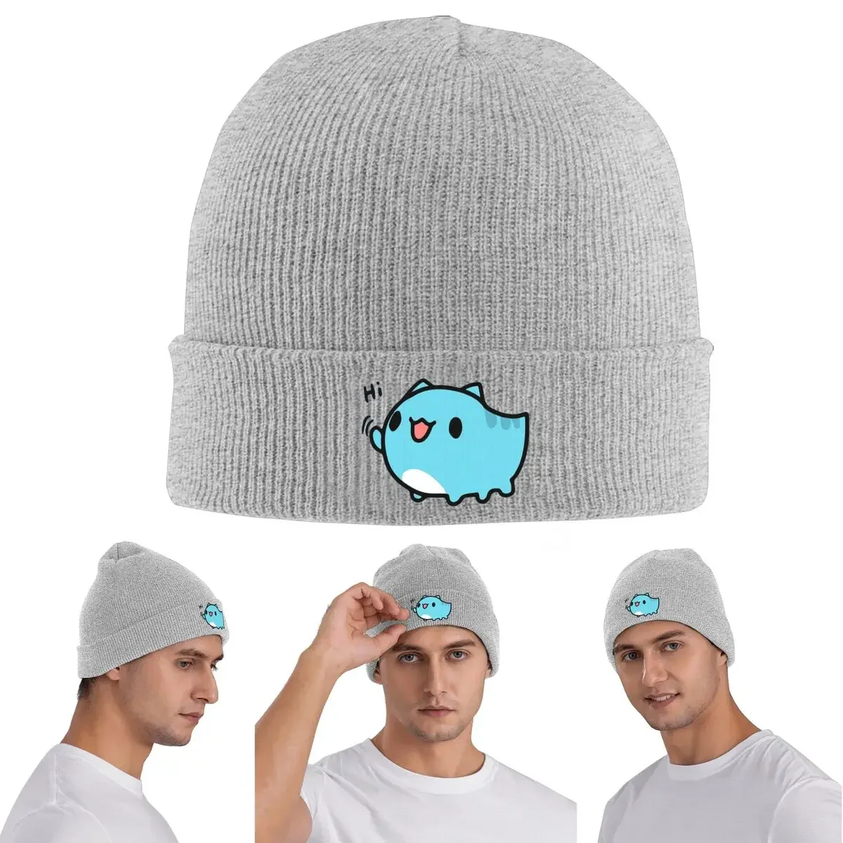 New Comic Cat Bugcat Capoo Bug Cat Warm Knitted Cap Winter Knit Bonnet Hat Skullies Beanies Hip Hop Caps for Unisex