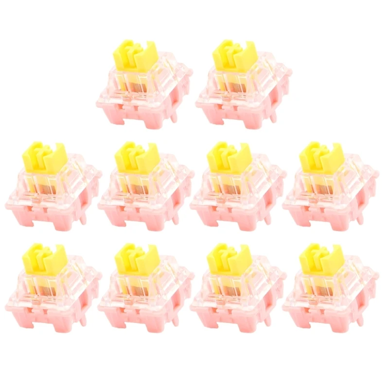 

Linear Switches 5PIN AxisEmerald Yellow Switchfor DIY Mechanical Keyboard Dropship