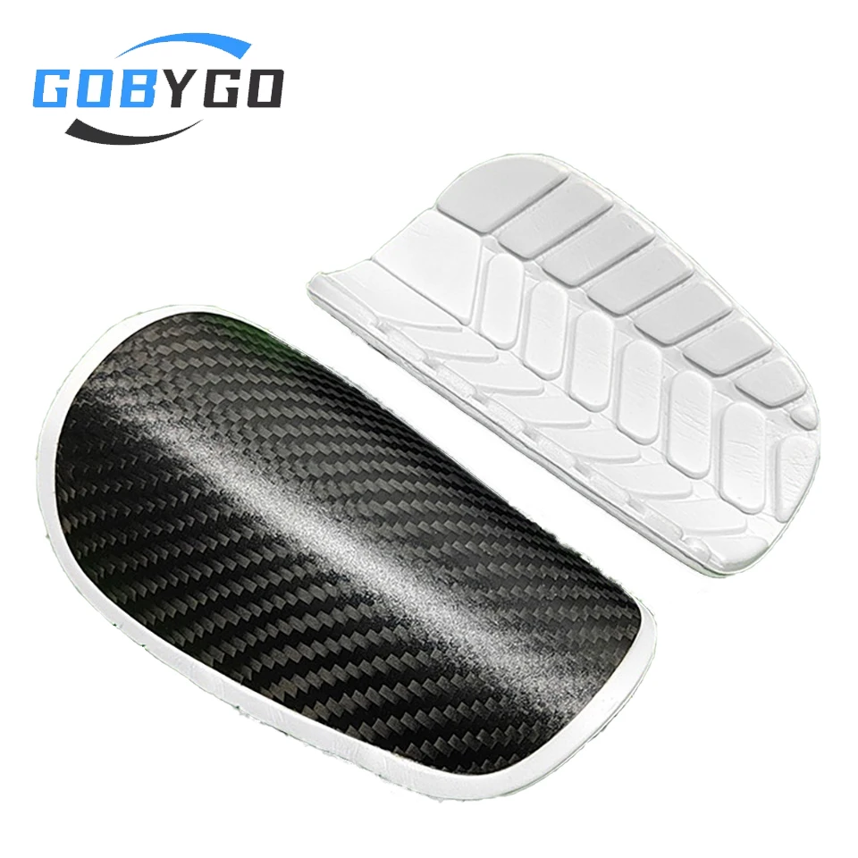 GOBYGO Fußball-Schienbeinschutz, professionelles Schienbeinschutzbrett aus Kohlefaser, für Erwachsene, Fußball, leichte Bein- und Wadenstütze, Legging-Schutz