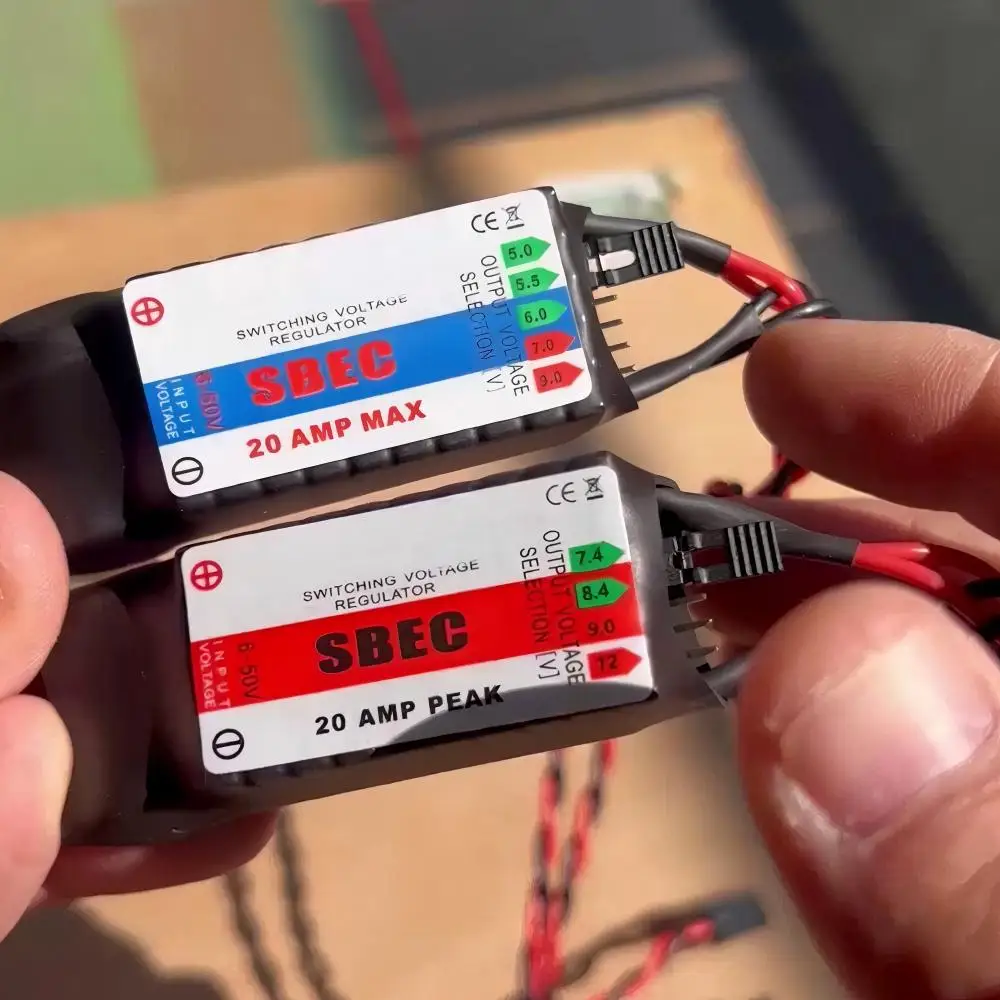 

Модуль понижающего преобразователя напряжения 20A BEC SBEC UBEC, внешний источник питания 6-50.4В, вход 12S LiPo для RC сервоприводов и роботов