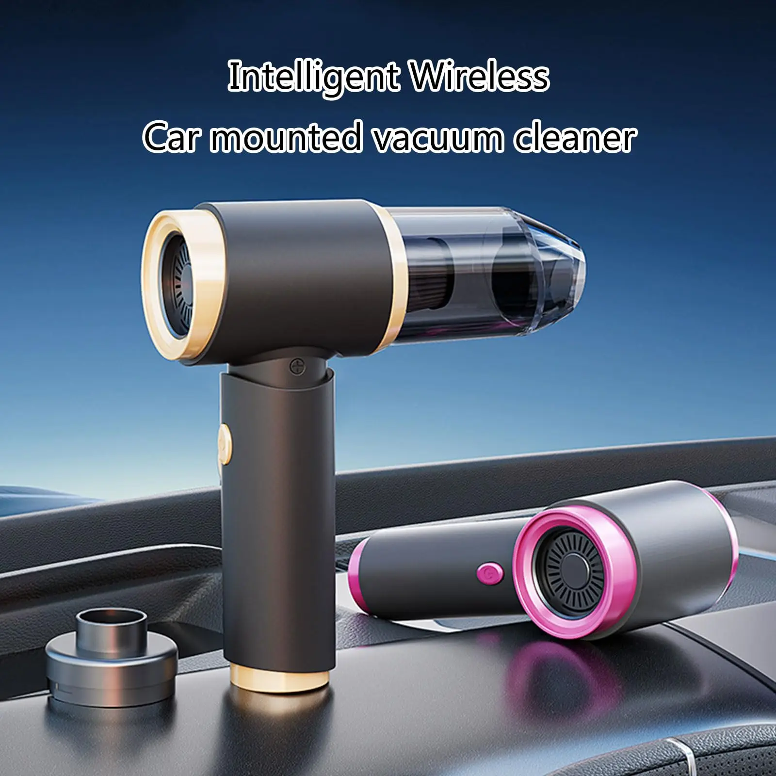 Mini Wireless Handheld Vacuum Cleaner Equipped With Filtering System Portable And Lightweight Suitable For Both Dry And Wet Use