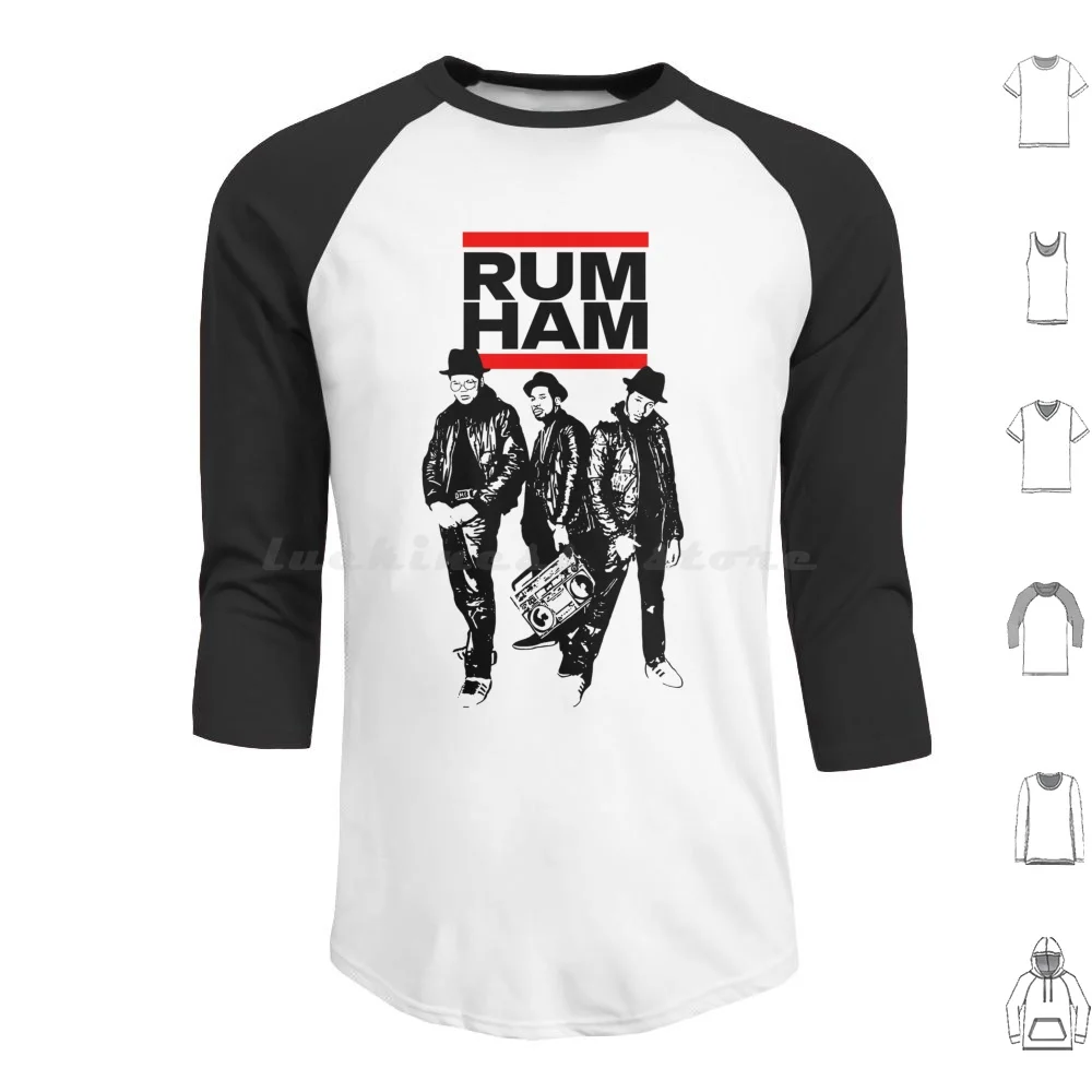 Rum Ham Dmc Run Hip Hop Parody Rap Always Sunny Hoodie cotton Long Sleeve Always Run Sunny Dmc Hip Hop Rum Ham Rap Funny