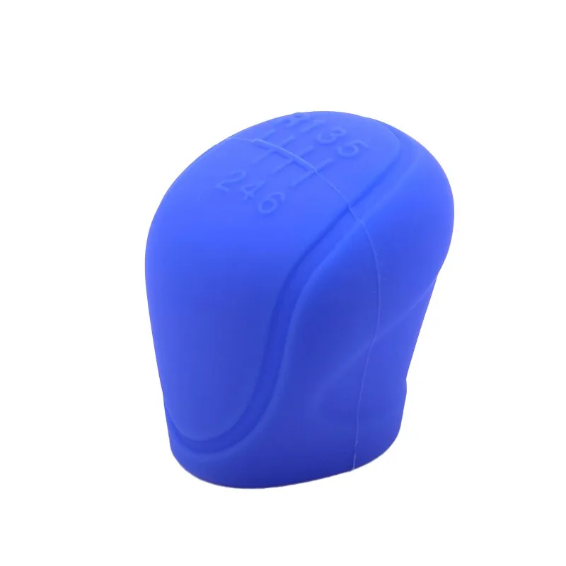 Silicone Car Gear Shift Knob Cover, Non-slip Protective Grip Handle Sleeve,Manual 6 Speed Gear Shift Knob Car Interior Accessory