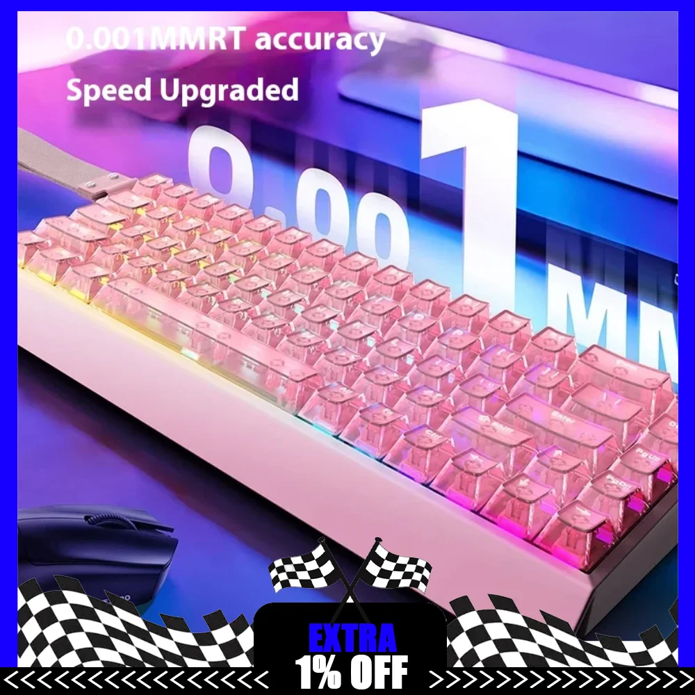 

Новая механическая клавиатура с магнитным переключателем IROK Mercury68 Max Carotmas Mercury 68 8000 Гц RT0,001 мм, игровая клавиатура, подарок