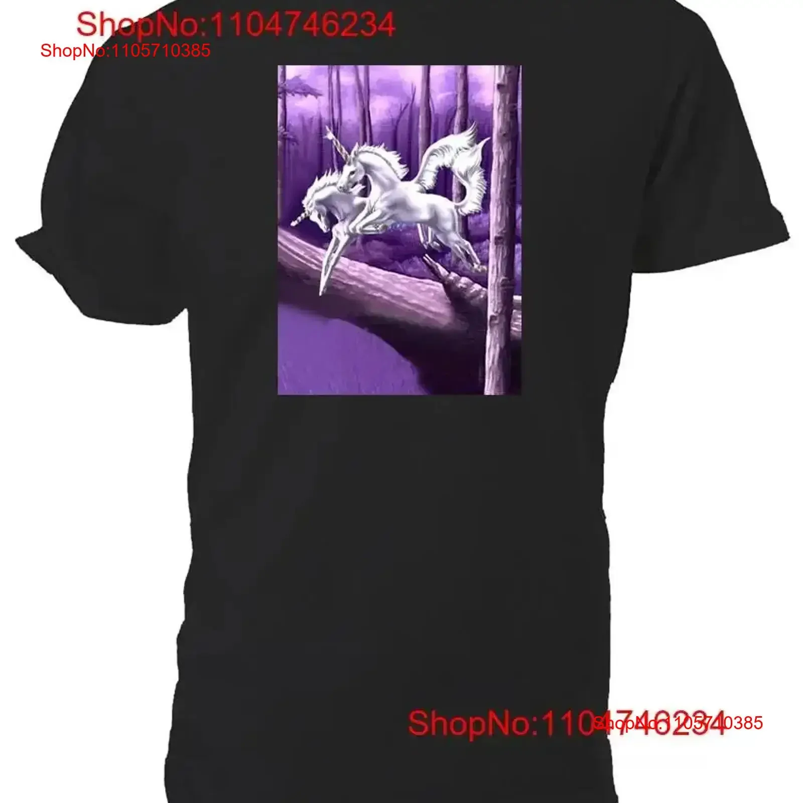 Wood Unicorns T shirt Fantasy Range Choice of size colours mens womens vintage Washed Stylish Slightly Versatile Comfortable