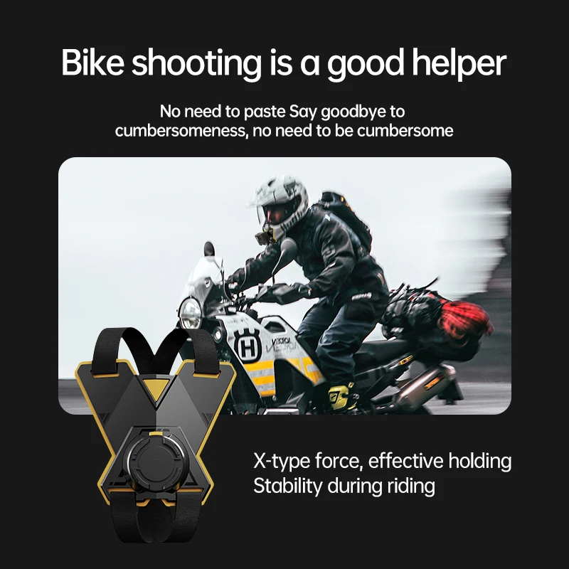 Motorcycle helmet riding chin strap suitable for Action 4 Gopro 12/11/10/9/8/7/6/5 sports camera quick release magnetic bracket