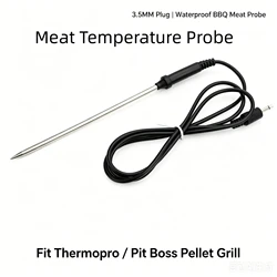 Replacement Thermopro Probe Waterproof Thermometer Hybrid Probe Remote Digital Cooking Food Meat Stainless Steel Probe