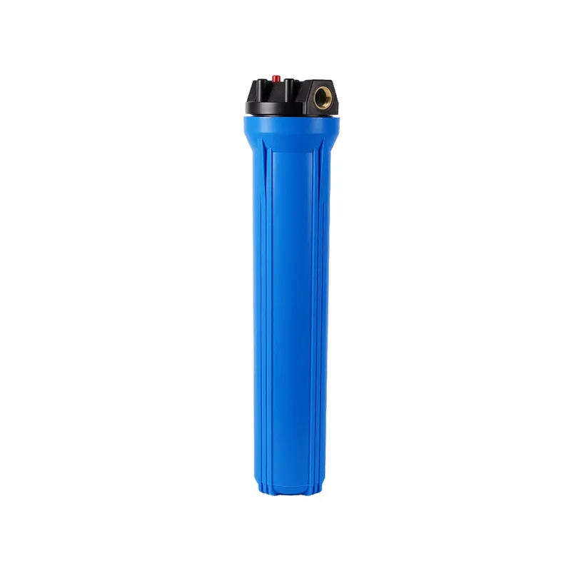 20 Inch Filter Cartridge, Blue High Flow Pre Filter, 1/2 3/4 Inch Copper Connector, Commercial And Household Filter Housing