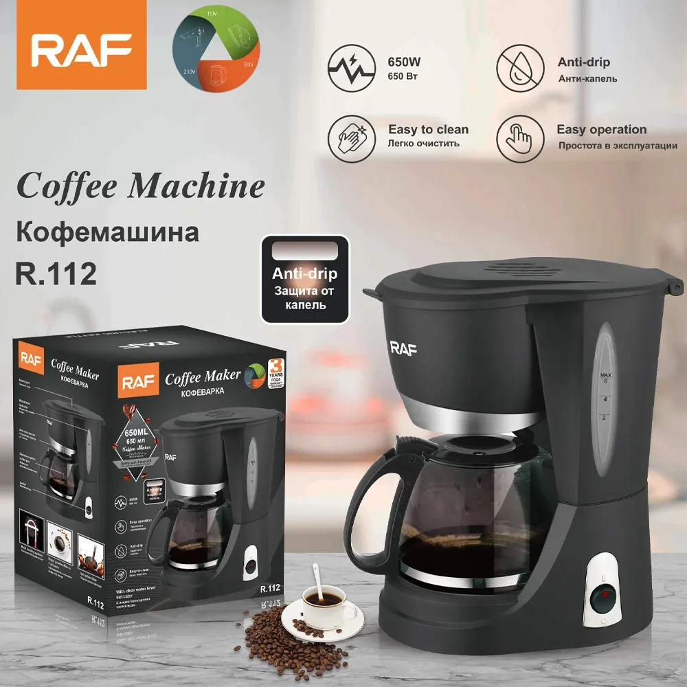 YUNYI High Quality Anti-drip Easy To Clean Easy Operation Automatic Electric Drip Coffee Maker Machine