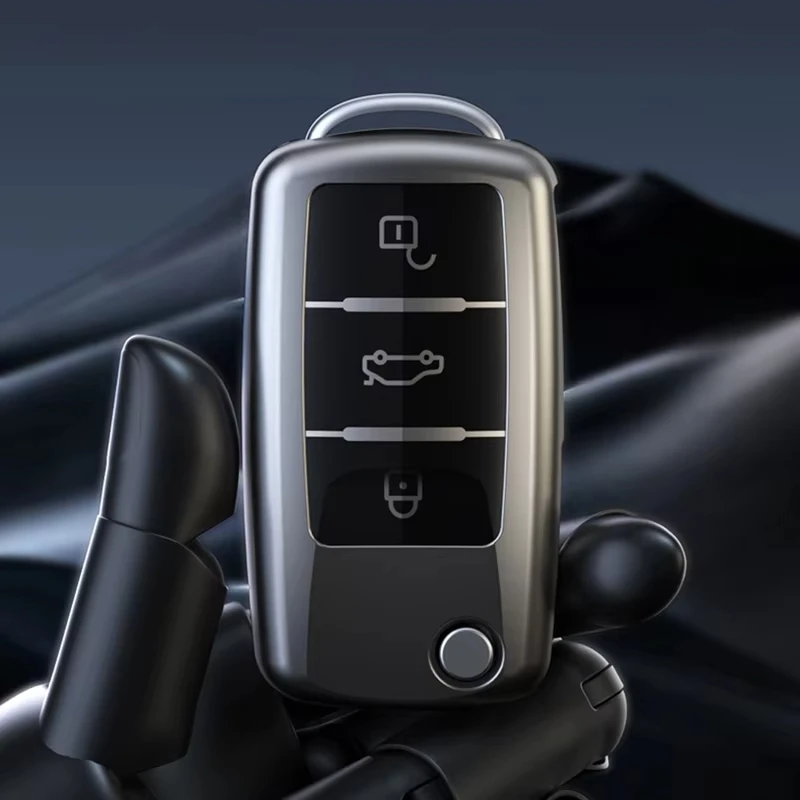 Titanium Gray for VW Volkswagen Polo Tiguan Passat B5 B6 B7 Golf MK6 Jetta Lavida Skoda Octavia Car Key Case Cover Accessories view 5