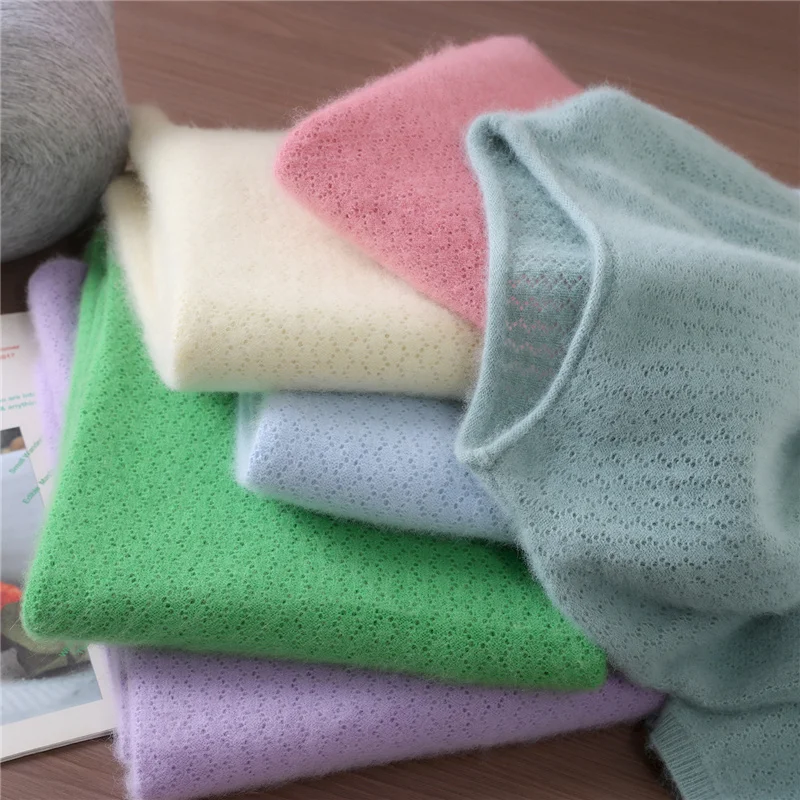 

100% кашемировый вязаный женский пуловер с круглым вырезом, тонкий универсальный свитер с длинными рукавами для весны и осени, хит продаж