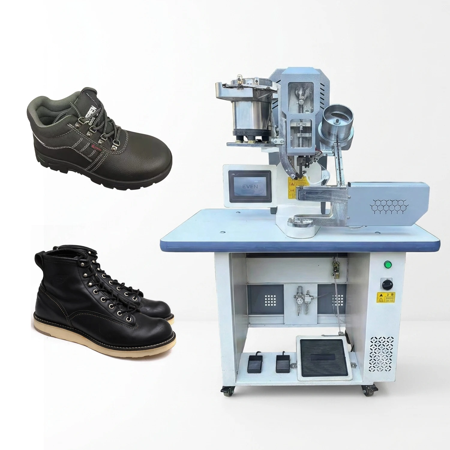 Heavy Duty Shoe Eyelet Buttonhole Machine for Sports Shoe Boot Snap Button Riveting Press Equipment Durable Shoemaking Machine